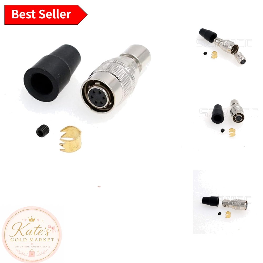 Durable 6 Pin Male-Female Connector with Magnetic Lock – Ideal for Medical Use