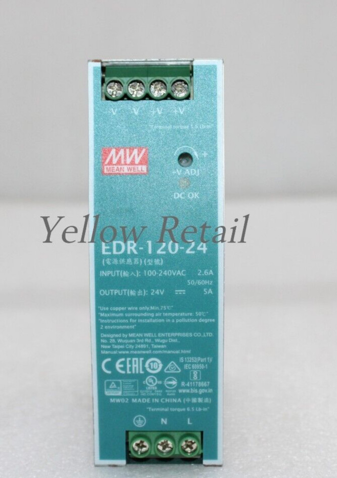 MEAN WELL EDR-120-24 POWER SUPPLY 24V