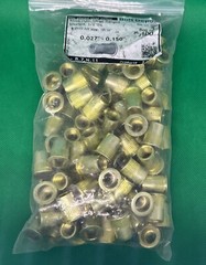 Pack Of 100 pcs 3/8″-16 Steel Large Flange Knurled Body Rivet Nuts Zinc Yellow