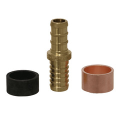 10) 3/8″ PEX X 3/8 PB (POLYBUTYLENE) SPLICING REPAIR KIT LEAD FREE COUPLING+RING