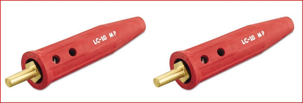 LENCO LC-10MP TAPERED PLUG FOR MILLER WELDER ( AEAD200LE, MM 35) 05081 RED