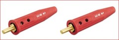 LENCO LC-10MP TAPERED PLUG FOR MILLER WELDER ( AEAD200LE, MM 35) 05081 RED