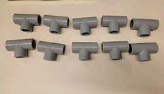 LOT OF 10 CPVC Schedule 80 3/4″ X 3/4″ X 3/4″ Tee