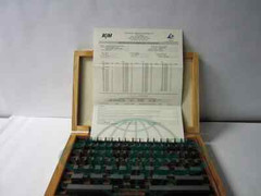 81 PCS/SET GAGE BLOCK, GRADE A-. W. NIST TRACEABLE CERTS.-Calibrated in USA-new