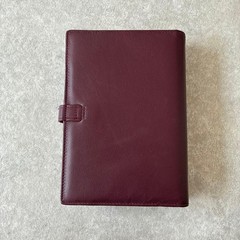 Filofax 1980s Late Bible Size System Notebook Italian Calf Leather Vintage