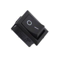 On/Off Switch 12V DC Black Rocker Flip Rectangle 1/2″ x 3/4″ Universal 2-Pin I/O