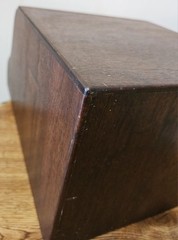 Antique 1900s Wooden Roll Top Tabletop. Secretary Desk Organizer Caddy Fine wood