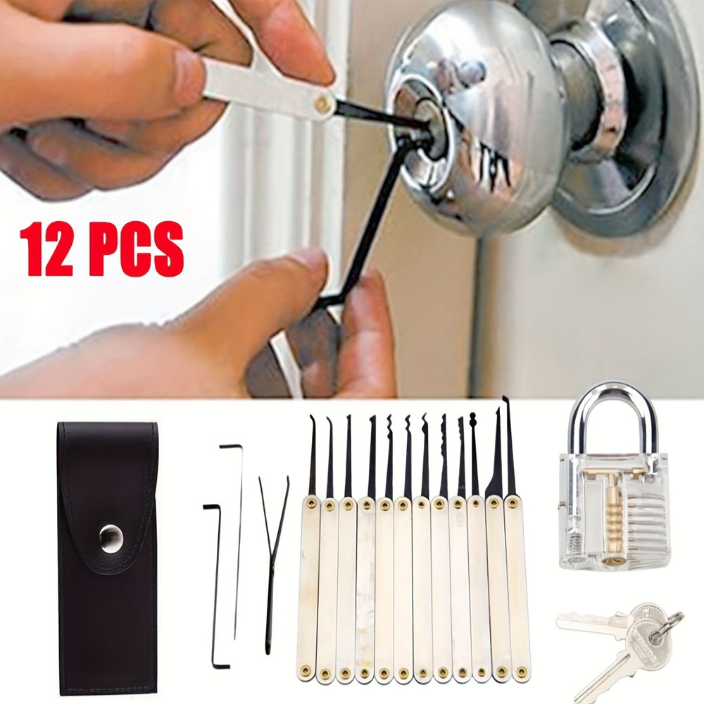 1 Set Transparent Padlock Teaching Model for Lock Structure Learning Classes Kit
