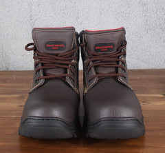 Skechers Boots Mens 12 Brown Burgin Congaree Memory Foam Soft Toe Electric 77163