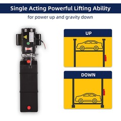Hydraulic Pump 3.7 Gallon 2950 PSI 3 HP for 2 and 4 Post Car Lift Lifting