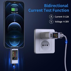 360w Usb C Tester Power Meter 430v 012a Typec Pd Tester Digital Multimeter Power