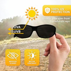 Sparrow Bifocal Safety Glasses By Birdz – Black Frames 2.0 Smoke Lenses
