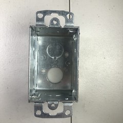 Thomas & Betts 51 Galvanized Steel 1-Gang Gangable Switch Box 2 Inch x 3 Inch…