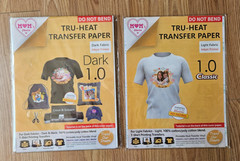 24 Sheets Tru-Heat Inkjet Transfer Paper Dark Light Fabric T Shirt Bundle