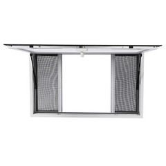 Concession Stand Truck Food Serving Window with 4 Awning Sliding Screens Window