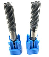 ARCH 3/8 5FL Double End Corner Radius End Mill .07R Solid Carbide AlTiN NEW