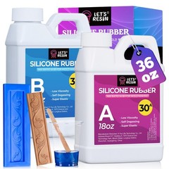 LET’S RESIN Silicone Mold Making Kit, 30A Liquid Silicone Rubber for Mold Mak…