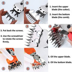 Electric Sheep Shear Blade High Carbon metal 9 Tooth Wool Comb Cutter Blade WT