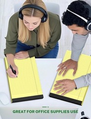Zaviko Legal Pads 8.5 x 14, Wide Ruled Pads, 12 8.5×14 In-30 Sheets