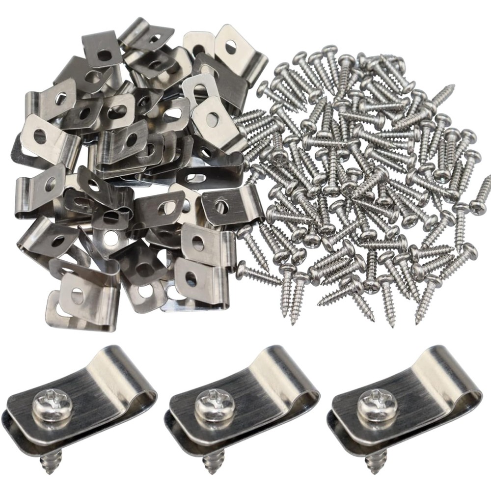 Rust-Resistant Wire Clamps for Wood, Metal, Vinyl – 400 PCS