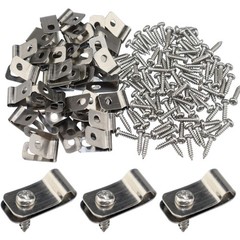 Rust-Resistant Wire Clamps for Wood, Metal, Vinyl – 400 PCS