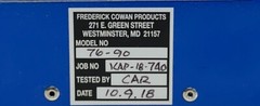 NEW FREDERICK COWAN MODEL 76-90 PowerArc RED HEAD POWER SUPPLY 12 JOULE NSNP