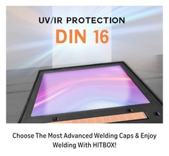 HITBOX Welding Helmet Auto Darkening, 3.94″X3.74″ Super Large Viewing True Color