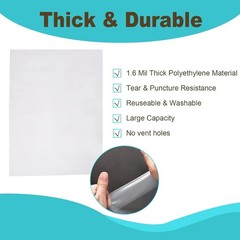 5 Pack 32*42 inches Clear Plastic Storage Bags Dustproof Moistureproof Jumbo …