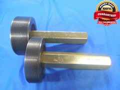 M100 X 2 THREAD PLUG GAGE 100.0 2.0 GO NO GO P.D.’S = 3.8873 & 3.8971 INSPECTION