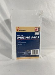 Lot of 12 Skilcraft Legal Size Writing Pads 5″x8″ 100 Sheet Pads Legal Unruled