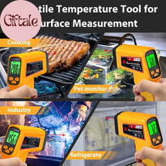 Infrared Thermometer Gun Non-Contact Laser Temperature Gun,-58°F~986°F(-50°C~530