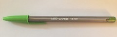 Lot of 8 GREEN Bic Cristal Ballpoint Pens 1.6mm, Xtra-Bold