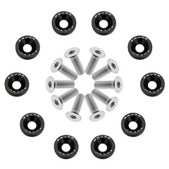 10/20PCS Universal JDM M6 Fender Washers & Bolts Bumper Nut Car Engine Screw Kit