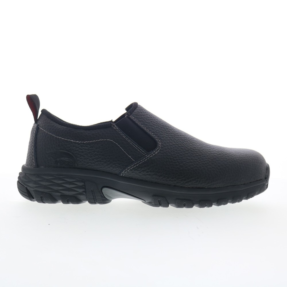 Avenger Flight Slip-On Alloy Toe A7001 Mens Black Wide Work & Safety Shoes