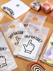 Colarr 1000 Pcs Door Hanger Bags with Cut Out Hole 6 X 12 Inch Clear Plastic
