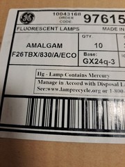 F26TBX/830/A/ECO 4Pin GE Compact Fluorescent Lamp 26 Watt Biax GX24q-3 LOT OF 1O