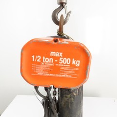 CM Valustar Model WF 1/2 Ton 1000LB Electric Chain Hoist 15′ Lift 16FPM 1Ph 115V
