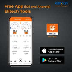 Elitech Wireless Digital Manifold Gauge HVAC Pressure Gauge Set PT-500&PT-800