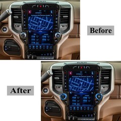 RZXKK Radio Knob Cover Compatible with Dodge Ram 2019 2020 2021 2022 Center C…