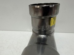 Viega 1-1/2″ x 1-1/2″ x 1″ MegaPressG #25371 Carbon Steel Tee P1 x P2 x P3