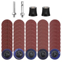 54pcs Quick Change Discs 1″ Roll Lock Sanding Discs 36/60/80/120/240 Grits