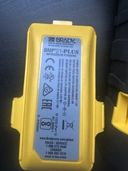 Brady BMP21-PLUS Handheld Label Printer UNTESTED CORROSION BATTERY NO ADAPTER
