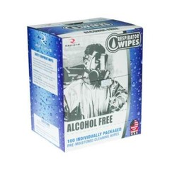 Radians RWAF-100 Respirator Wipes Alcohol free