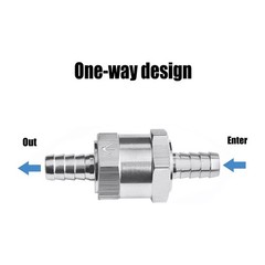 12mm 1/2 Inch Inline Check Valve Fuel Diesel Liquid Oil Air One Way Non Return