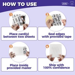 Ding Defend Card Shipping Protector Envelopes Bubble Mailer Kit with 110 Semi…