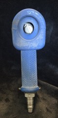 Commercial Grade Heavy-Duty 1/2″ Spray Down Gun With Trigger Lock Blue Rubber SS