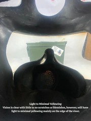 MSA Millennium Gas Mask. W/Drop Leg Pouch used and original used clear lens READ