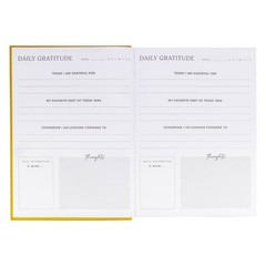 Be Rooted 6″x8″ Book Bound Guided Gratitude Affirmation Journal Gold