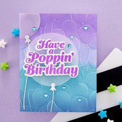 E3D-062 Floating Balloons 3D Embossing Folder from The It’s My Party Too