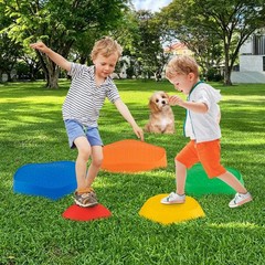 Costzon Balance Stepping Stones For Kids 11 Pcs Non-Slip Toddler Stones Sensory